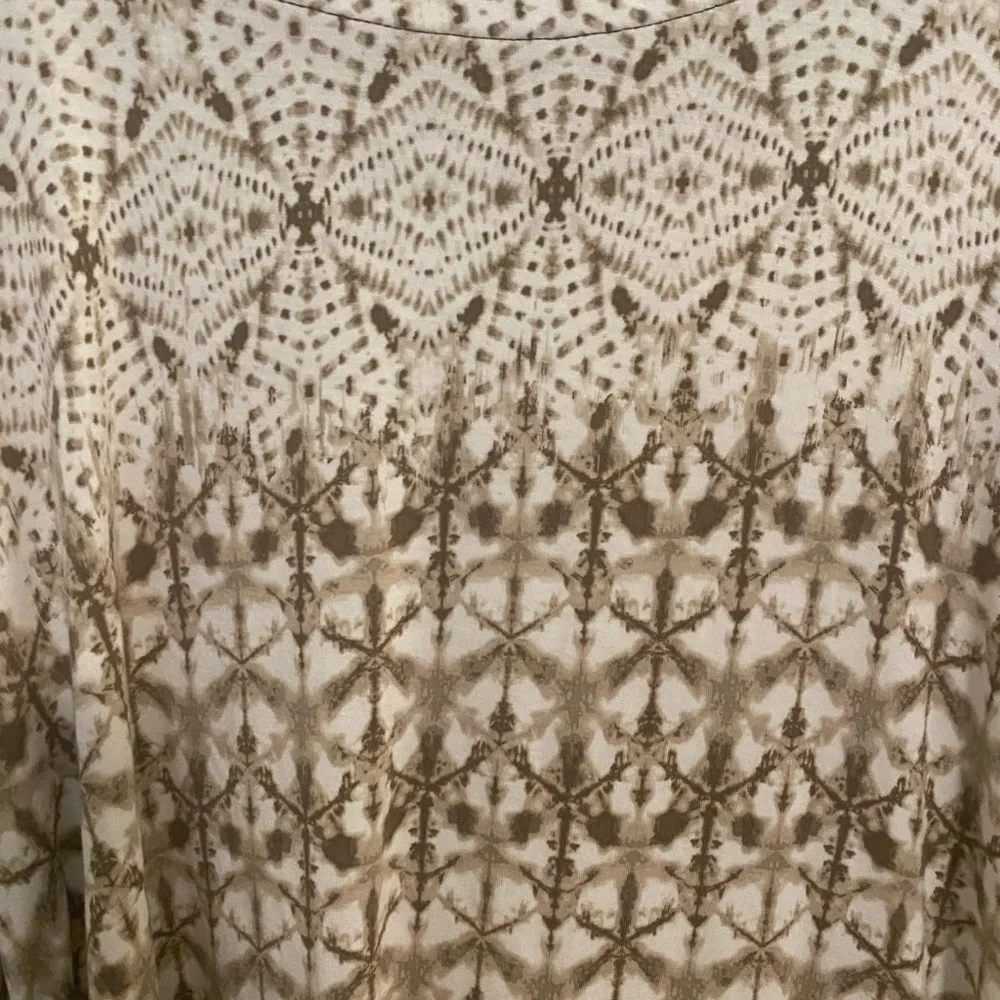 Ruby Rd. Beige and Brown Patterned Top - Picture 8 of 8